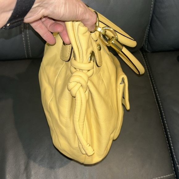 Coach Kristen Yellow Satchel - Picture 5 of 8